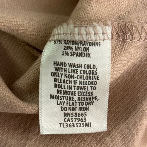 Leith Blush Lagenlook Sleeveless Dress Large Tiered Shirt Flowy Casual Y2K - Picture 8 of 9